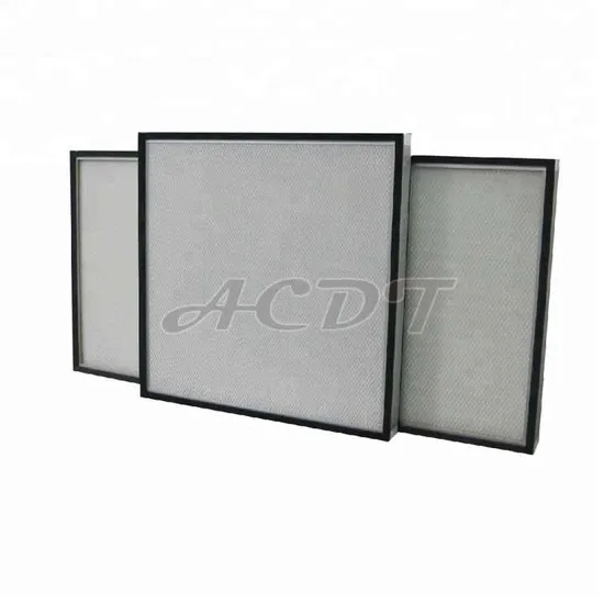 Customized Size Pleated Glass Fiber Aliuminum F9 H11 H13 H14 HEPA/ULPA Hospital Cleaning Room Air Showers Fan Filter